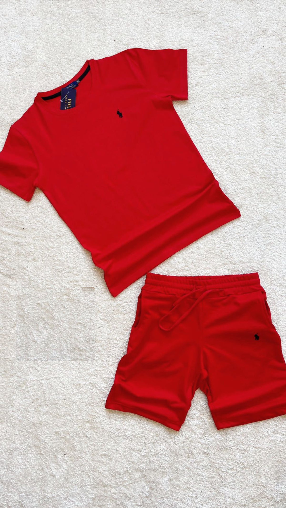 CONJUNTO CORTO RALPH LAUREN ROJO