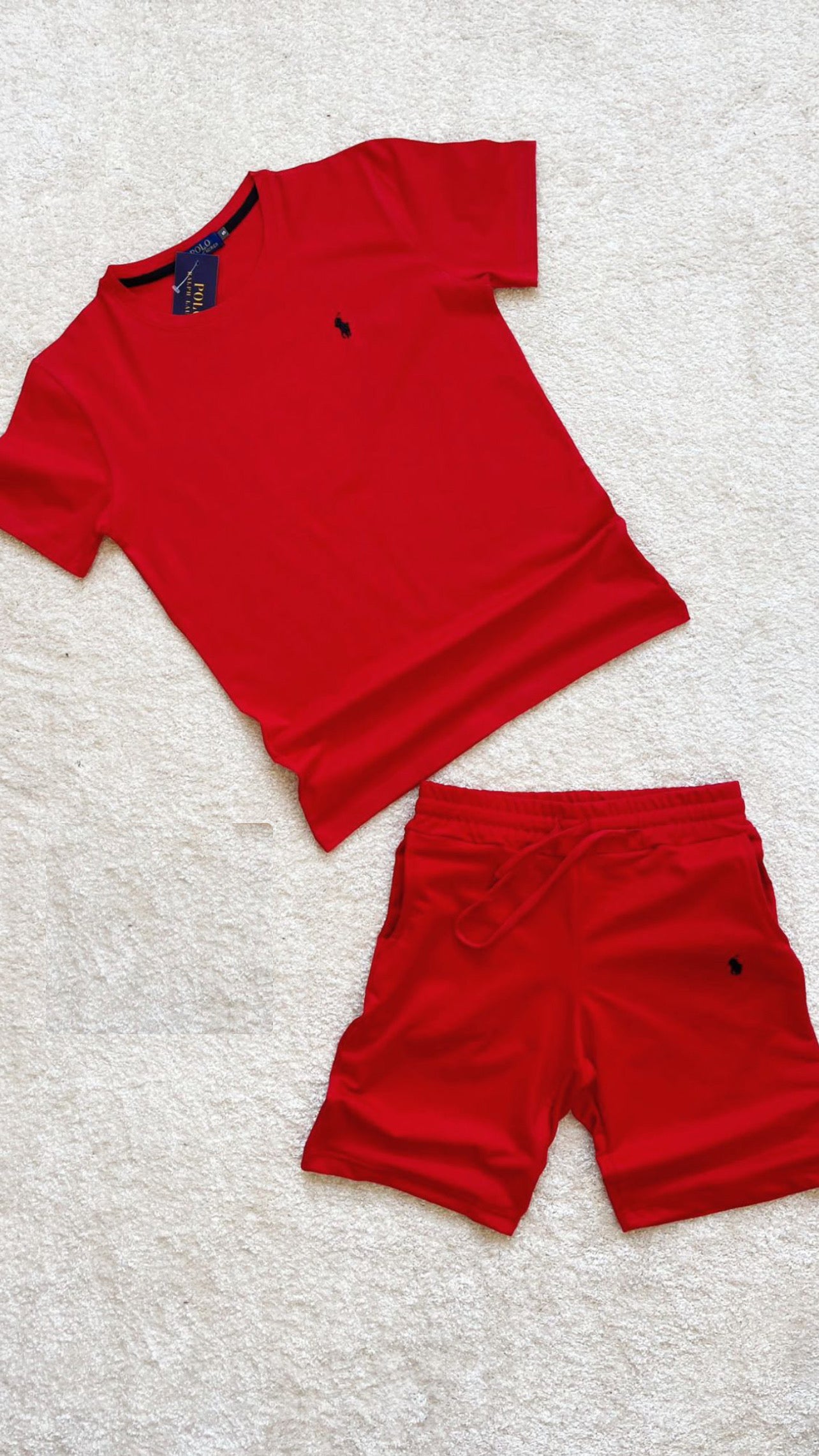 CONJUNTO CORTO RALPH LAUREN ROJO