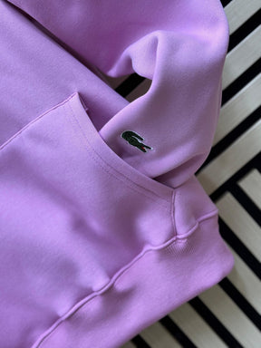 Chándal Lacoste rosa Bordado