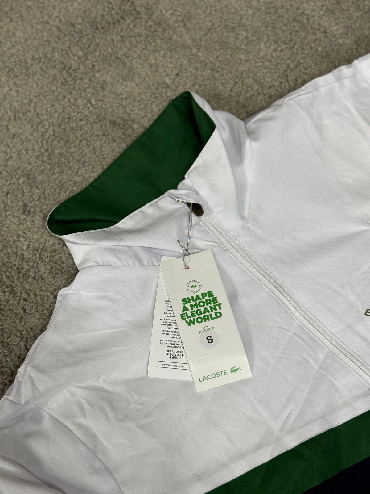 Chandal LACOSTE verde-blanco