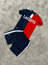 Conjunto verano lacoste negro y rojo