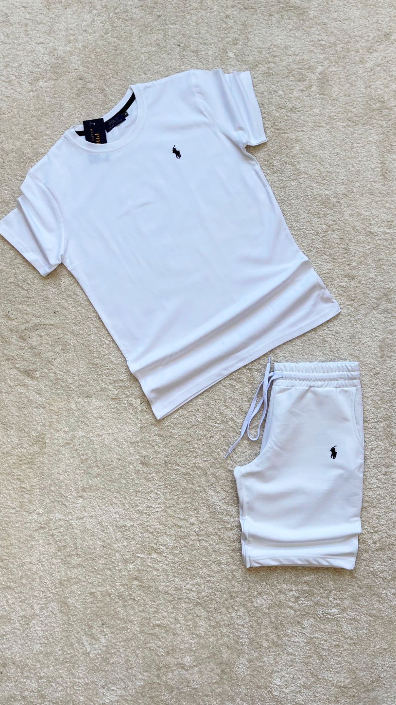 CONJUNTO CORTO RALPH LAUREN BLANCO