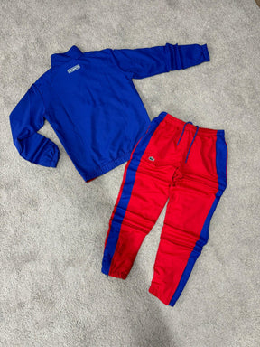 Chandal LACOSTE rojo-azul