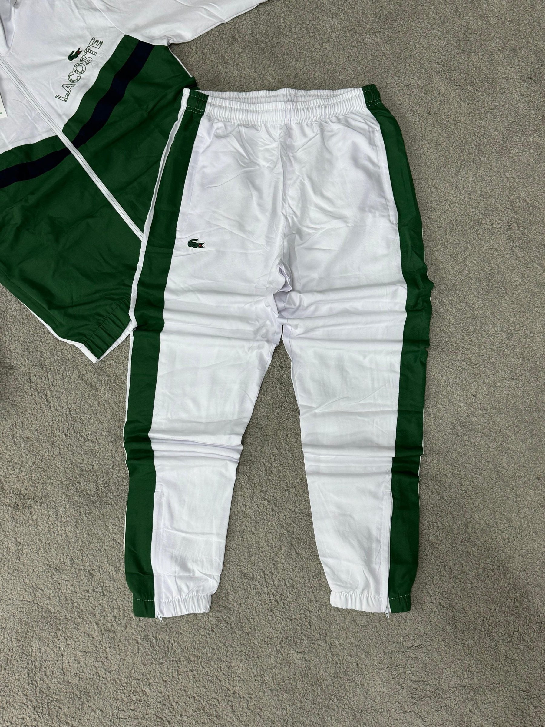 Chandal LACOSTE verde-blanco