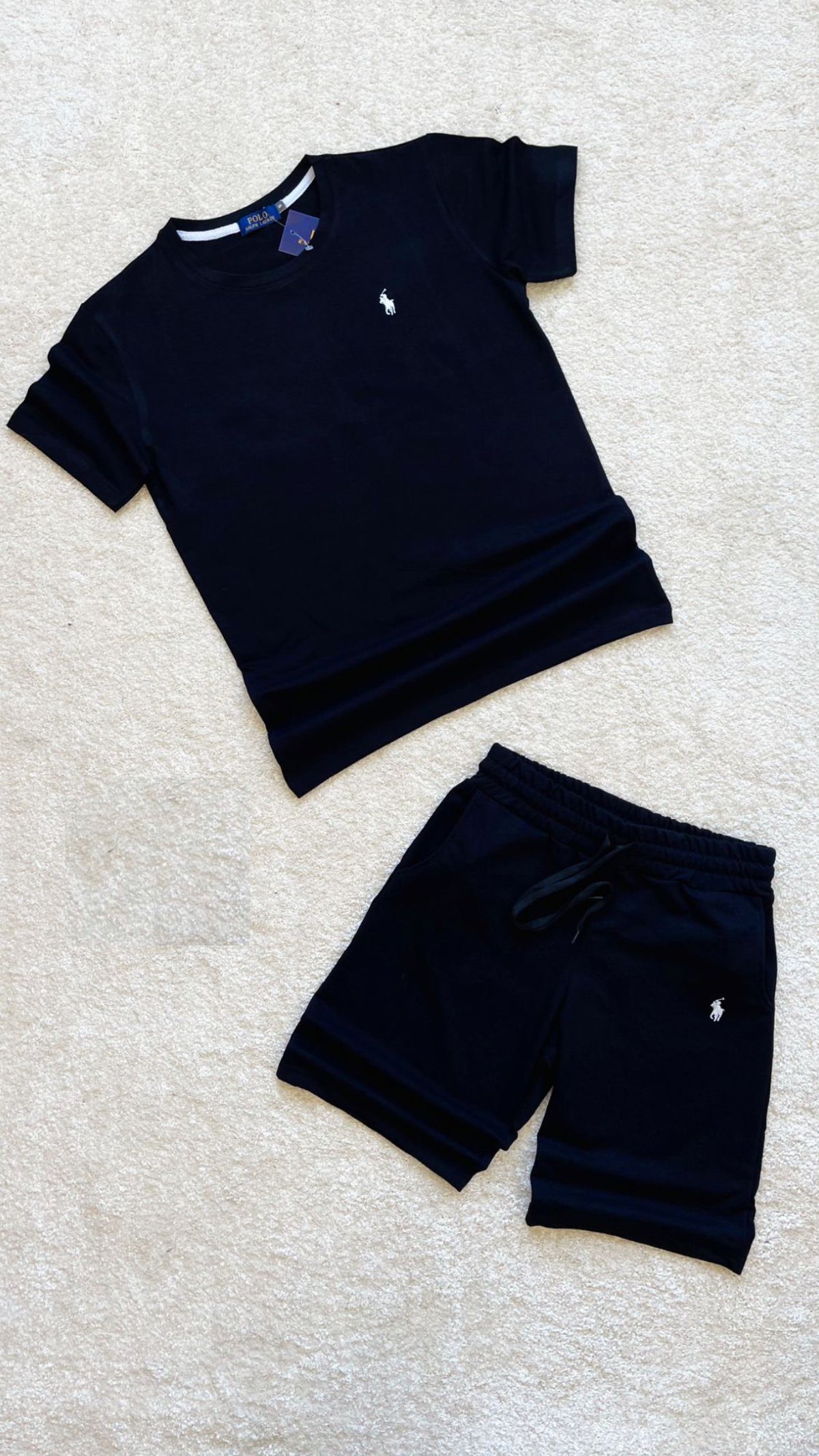 CONJUNTO CORTO RALPH LAUREN NEGRO