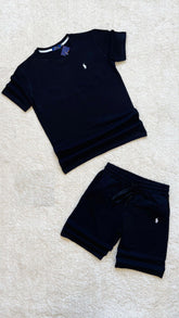 CONJUNTO CORTO RALPH LAUREN NEGRO