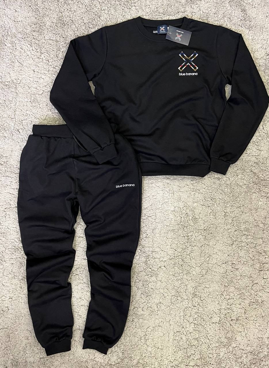 Chandal Blue Banana Negro